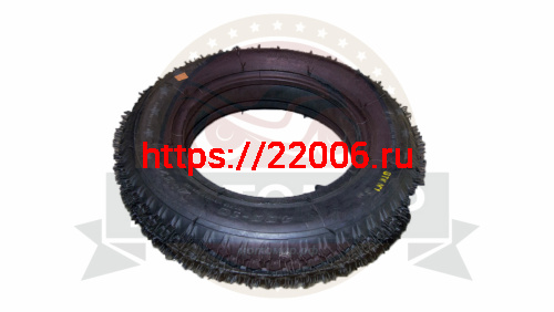 Покрышка 10" 4.00-10 Л-378, с камерой, Тачка садовая, мотоблок, ПетроШина (НАБОР)