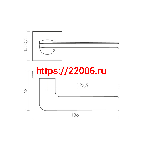 Ручка Fuaro (Фуаро) раздельная K.DM51.FLOW (FLOW DM) CP-8 хром фото 2 Ручка Fuaro (Фуаро) раздельная K.DM51.FLOW (FLOW DM) CP-8 хром фото 2