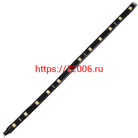 Подсветка светодиодная полоса (1 штука) 12SMD белый L=300 мм Подсветка светодиодная полоса (1 штука) 12SMD белый L=300 мм