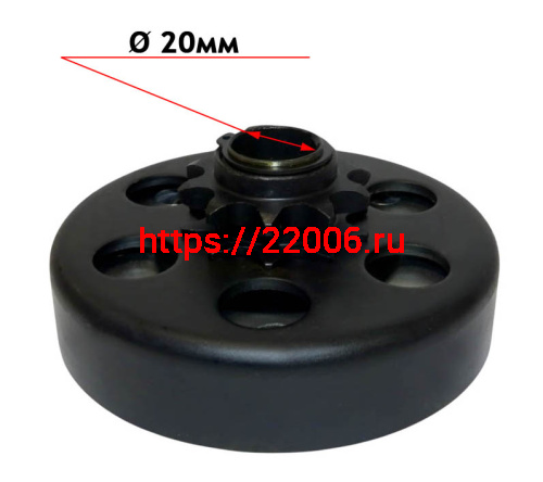 Сцепление  автоматическое, на вал 20 мм, цепь 420, звезда 10 зубов фото 4