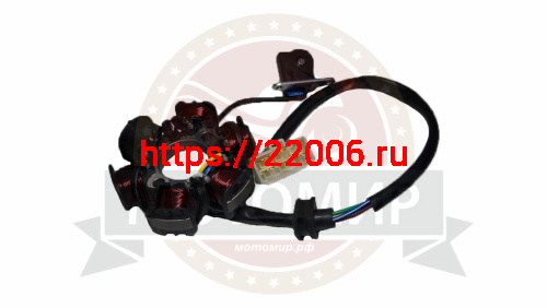 Зажигание 4х т R07-GY60 (без маховика) (cтатор 6 катушек) (как Альфа Horse),5 провод, колодка, 6 кон Зажигание 4х т R07-GY60 (без маховика) (cтатор 6 катушек) (как Альфа Horse),5 провод, колодка, 6 кон