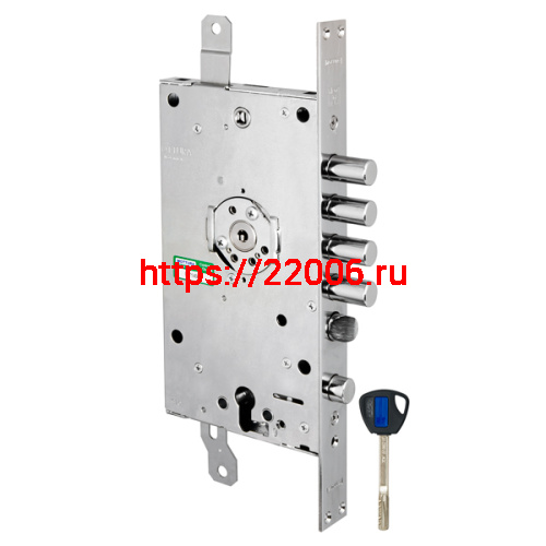Замок Mottura (Моттура) врезной двухсистемный 3D KEY 3D.787-S (левый), ключ 40 мм Замок Mottura (Моттура) врезной двухсистемный 3D KEY 3D.787-S (левый), ключ 40 мм