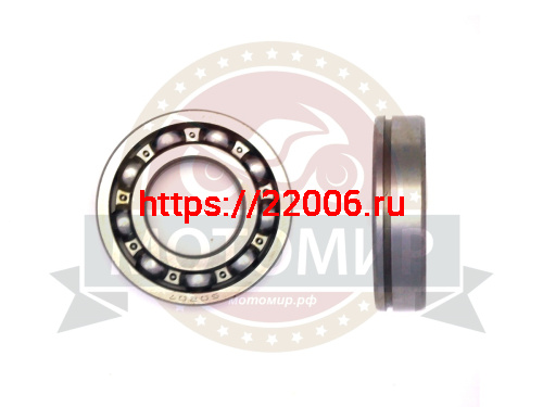 Подшипник 50207 (35x72x17) коленвала Урал Тайга (207 с конавкой) Подшипник 50207 (35x72x17) коленвала Урал Тайга (207 с конавкой)