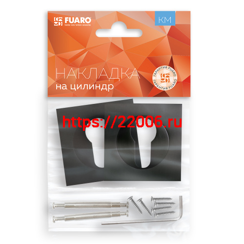 Накладка Fuaro (Фуаро) под цилиндр ET.K.KM52 (ET KM) BL-24 черный фото 2