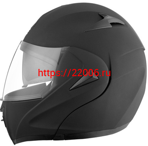 Мотошлем VIRTUE MD-808 трансформер с визором черный матовый (M) Мотошлем VIRTUE MD-808 трансформер с визором черный матовый (M)
