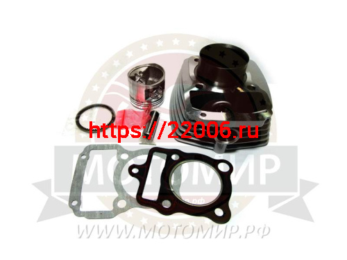 Цилиндр в сборе с поршнем CG125 см3 56,50мм 156FMI (H96мм, h68мм, палец15мм)
