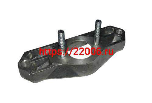Патрубок карбюратора Буран (110502130) (со шпильками) (половинка Лодочки)