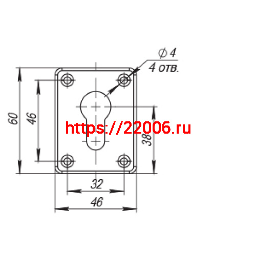 Декоративная Punto (Пунто) накладка ESC083/C-SS (нержавейка) на цилиндр (1 шт.) тех.упак. фото 2 Декоративная Punto (Пунто) накладка ESC083/C-SS (нержавейка) на цилиндр (1 шт.) тех.упак. фото 2