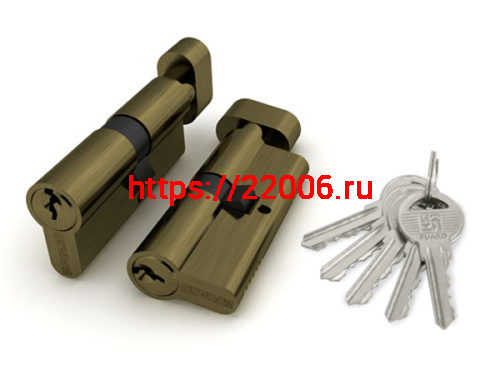 Цилиндровый Fuaro (Фуаро) механизм (100 ZM/70) 1000ZMKnob70(30+10+30) AB бронза 5Key с вертушкой Цилиндровый Fuaro (Фуаро) механизм (100 ZM/70) 1000ZMKnob70(30+10+30) AB бронза 5Key с вертушкой