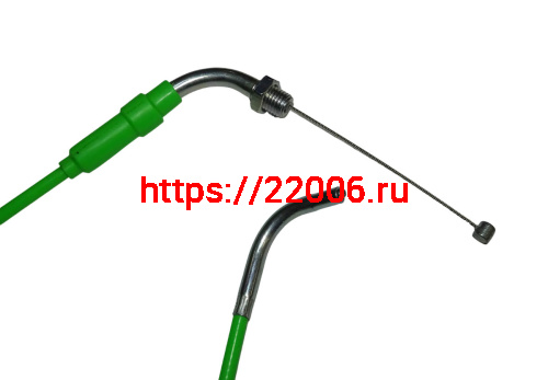 Трос газа тюнинг YMX-PE-Green, 180 см, скутер, зеленый, красный фото 2