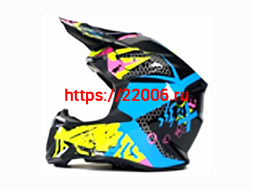 Мотошлем VIRTUE MD-902 Кросс черно-голубой (M) Мотошлем VIRTUE MD-902 Кросс черно-голубой (M)