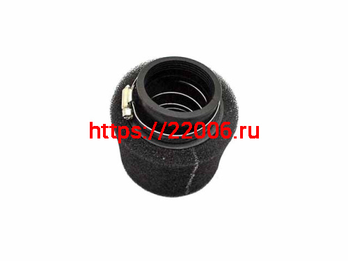 Фильтр воздушный нулевого сопротивления d-35мм PITBIKE (поролон черный) с переходным кольцом