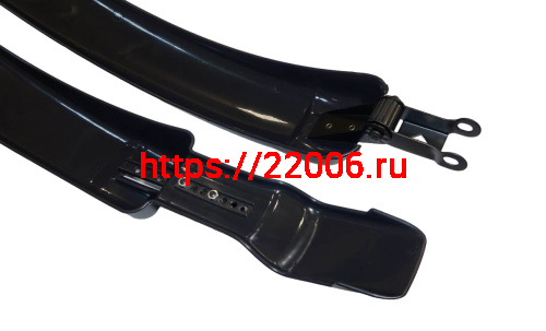 Крылья велосипедные 26" пластик, черные, под V-brake, чёрные с красным отражателем (TBS SF-212F/R) фото 5 Крылья велосипедные 26" пластик, черные, под V-brake, чёрные с красным отражателем (TBS SF-212F/R) фото 5