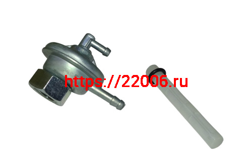 Бензокран Honda Dio 50, Таст, GY6 (M15) вакуумн. (2 соска) на бак Rapira,Pirania, Cobra, Matador