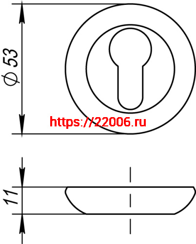 Накладка Fuaro (Фуаро) под цилиндр ET.R.RM54 (ET RM) AB/GP-7 бронза/золото фото 3 Накладка Fuaro (Фуаро) под цилиндр ET.R.RM54 (ET RM) AB/GP-7 бронза/золото фото 3