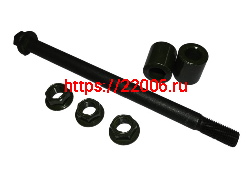 Ось переднего колеса (М14*1.5мм*217мм) в сборе с гайкой COBRA SRM (70050126+70060179+72020166)