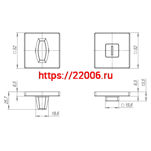 Ручка Fuaro (Фуаро) поворотная BK6.K.SL52 (BK6 SL) SSG-39 сатинированное золото фото 3 Ручка Fuaro (Фуаро) поворотная BK6.K.SL52 (BK6 SL) SSG-39 сатинированное золото фото 3
