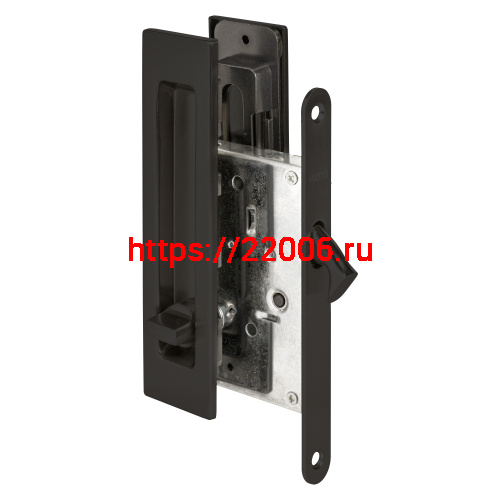 Защелка Punto (Пунто) с ручками для раздвижных дверей SH.SLQ152.011 (Soft LINE SLQ-011) BL черный Защелка Punto (Пунто) с ручками для раздвижных дверей SH.SLQ152.011 (Soft LINE SLQ-011) BL черный