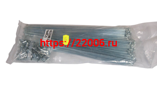 Спицы велосипедные с ниппелем 225мм, под 24 обод" (компл. 144шт) фото 2 Спицы велосипедные с ниппелем 225мм, под 24 обод" (компл. 144шт) фото 2