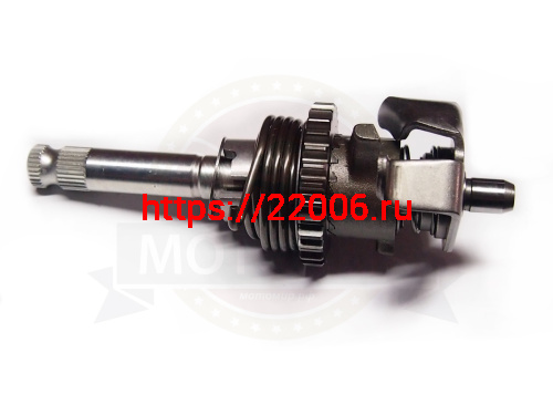 Вал кикстартера в сборе CB250 см3 Zongshen ZS 170MM-2 (100201863) (НАБОР) фото 3