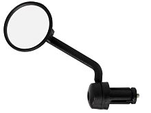 Зеркало Вело торцевое регулируемое, крепление в руль, круглое, выпуклое, в торг.уп.TBS (WJ-168)