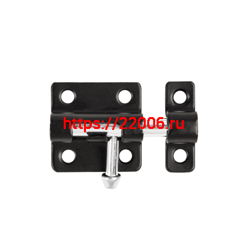 Шпингалет Ajax (Аякс) мебельный металлический SPD40х30 BL черный Шпингалет Ajax (Аякс) мебельный металлический SPD40х30 BL черный