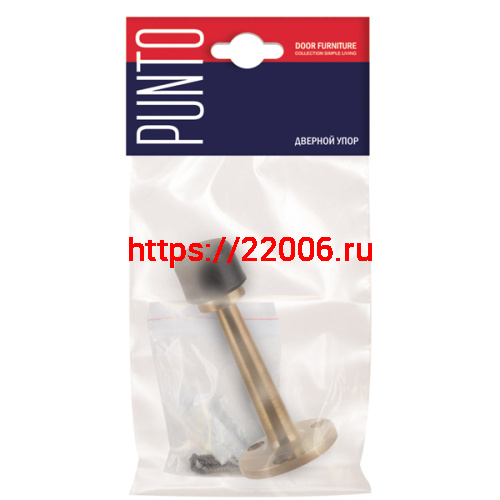 Упор Punto (Пунто) дверной настенный DFIX/W80 (DS PW-80) CF-17 кофе фото 2