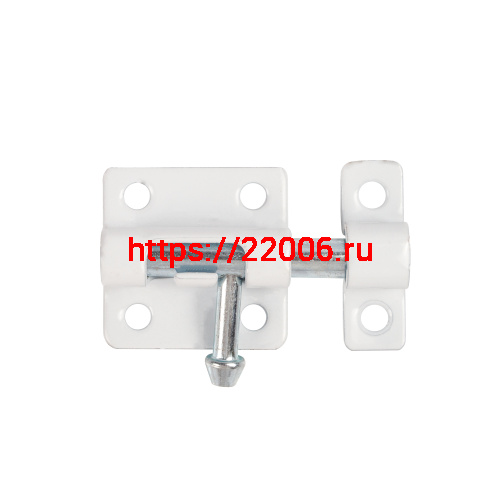 Шпингалет Ajax (Аякс) мебельный металлический SPD40х30 WH белый Шпингалет Ajax (Аякс) мебельный металлический SPD40х30 WH белый