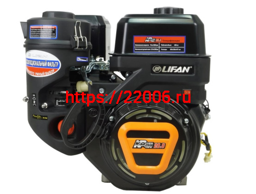 Двигатель LIFAN 20 л.с. 192F-2T (KP460F) ФИЛЬТР ЗИМА-ЛЕТО  (вых. вал d25 мм)