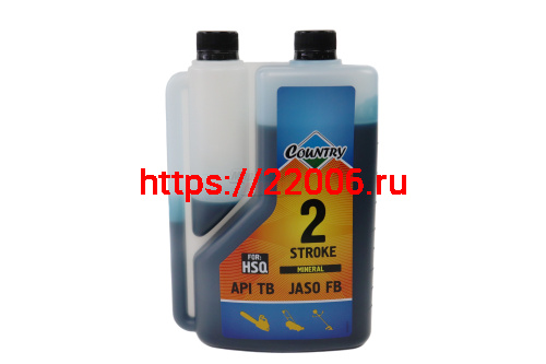 Масло 2T COUNTRY for Husqvarna TB (1л) ST-510 МИНЕРАЛЬНОЕ с дозатором (синее)