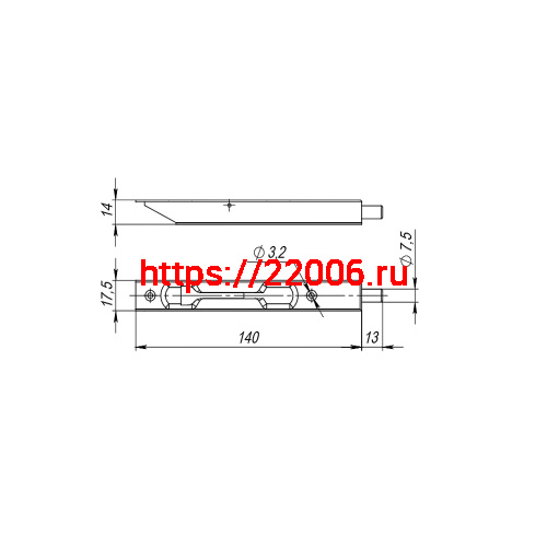 Упор Fuaro (Фуаро) дверной торцевой RIGEL16-140 (FB 140-16) AB бронза фото 2 Упор Fuaro (Фуаро) дверной торцевой RIGEL16-140 (FB 140-16) AB бронза фото 2