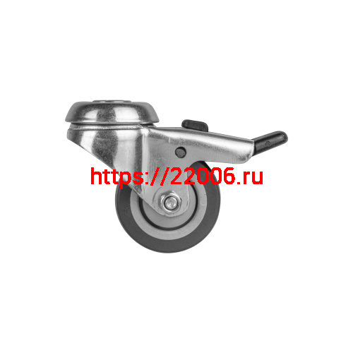 Опора Ajax (Аякс) колесная со стопором WL/B-50R/40 kg (brake) резина, под винт М8 Опора Ajax (Аякс) колесная со стопором WL/B-50R/40 kg (brake) резина, под винт М8