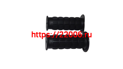 Грипсы детские 80мм, резина (d-22,2), с фланцами,с закрытым концом, черн.HUALONG Грипсы детские 80мм, резина (d-22,2), с фланцами,с закрытым концом, черн.HUALONG