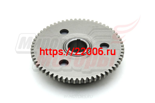 Муфта обгонная электростартера в сборе с шестернёй 152QMI,157QMJ 60Т фото 2