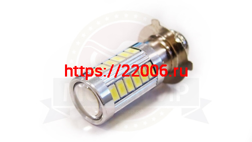 Лампа светодиодная (LED) 12V  (P15D-25-3) 35/35W  33SMD фарная (НАБОР)