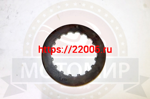 Диск сцепления 1P56 FMJ ферридо №2 круглый шлиц внутрь (полуавтомат) НАБОР фото 2