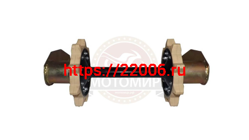 Вал Буран ведомый (направляющий) УСИЛЕННЫЙ с балансирами (4-е подшипника) фото 2