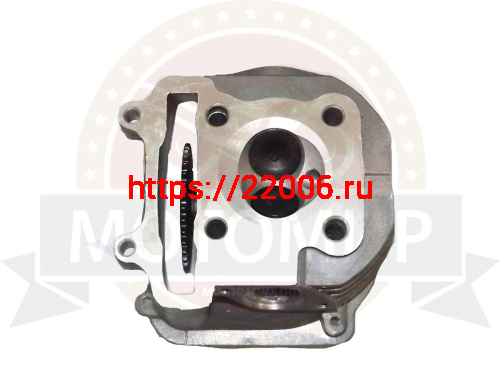 Головка цилиндра 4х такт. в сборе GY6-125 см3 52,4 мм 152QMI с распредвалом фото 3