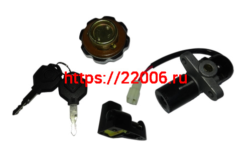 Замок зажигания COMBAT 400 (+ крышка бензобака) фото 2
