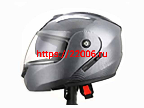 Мотошлем VIRTUE MD-903 трансформер с визором серый карбон (L)