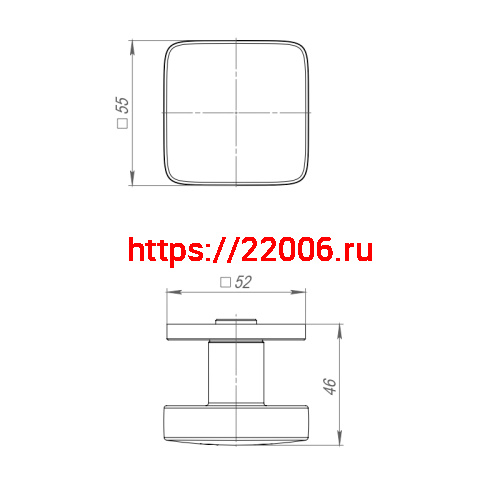 Ручка Punto (Пунто) раздельная R.ARC.R52.SALUT SN-3 мат.никель ТРОСИК фото 4
