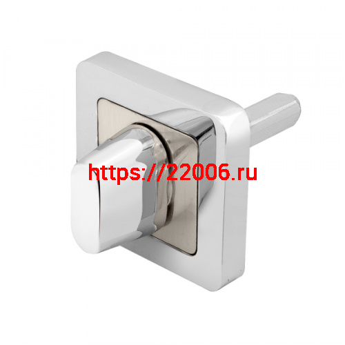 Ручка Punto (Пунто) поворотная BKW8 QR CP/SN-8 хром/мат. никель без отв. части, М4х25 - 2 шт., Квадрат 8х60 мм Ручка Punto (Пунто) поворотная BKW8 QR CP/SN-8 хром/мат. никель без отв. части, М4х25 - 2 шт., Квадрат 8х60 мм