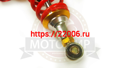 Амортизатор задний (L-340mm, D1-12mm, H1-20mm, D2-10mm, H2-20mm) Альфа,Дельта, Zodiak прем, с бачком фото 2