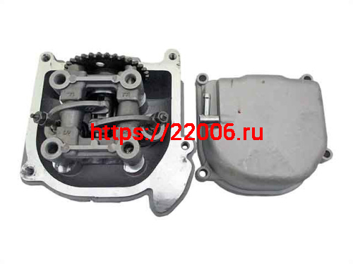 Головка цилиндра 139QMB d-47мм 70сс в сборе (клапана d=16/18.5, рокера, распредвал, крышка) SEE