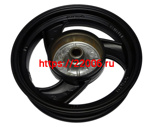 Обод 10" задний литой, барабан. тормоз 2,15-10  SPARK (3-х лучевой) (043)