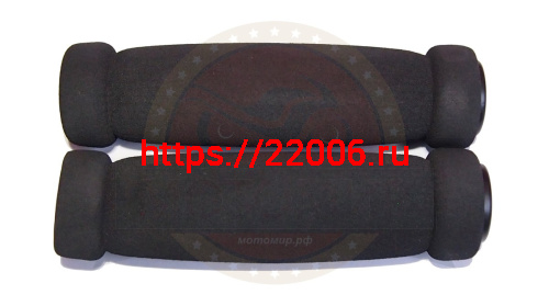 Грипсы для велосипеда 125мм, Неопреновые, мягкие, чёрные Грипсы для велосипеда 125мм, Неопреновые, мягкие, чёрные