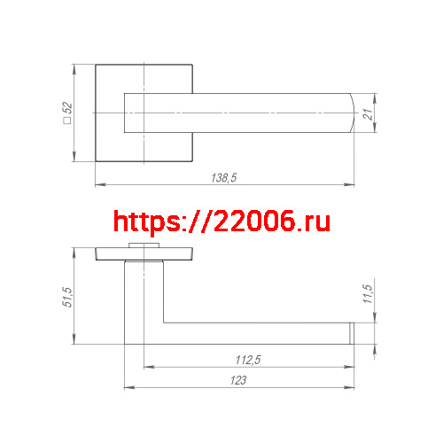 Ручка Ajax (Аякс) раздельная K.JS51.OPTIMAL SSC-16 сатинированный хром фото 2 Ручка Ajax (Аякс) раздельная K.JS51.OPTIMAL SSC-16 сатинированный хром фото 2