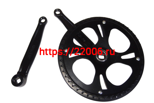 Шатуны 48Tх170мм, под квадрат, черная, защита Шатуны 48Tх170мм, под квадрат, черная, защита