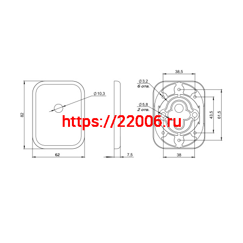 Накладка Fuaro (Фуаро) на шток цилиндра ESC.O.TRD/K.486 CP-8 хром (1шт.) фото 2 Накладка Fuaro (Фуаро) на шток цилиндра ESC.O.TRD/K.486 CP-8 хром (1шт.) фото 2