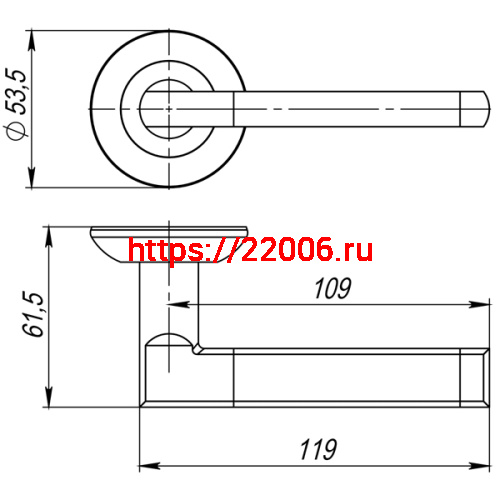 Ручка Ajax (Аякс) раздельная R.JR54.POLO (POLO JR) SN/CP-3 матовый никель/хром фото 2 Ручка Ajax (Аякс) раздельная R.JR54.POLO (POLO JR) SN/CP-3 матовый никель/хром фото 2